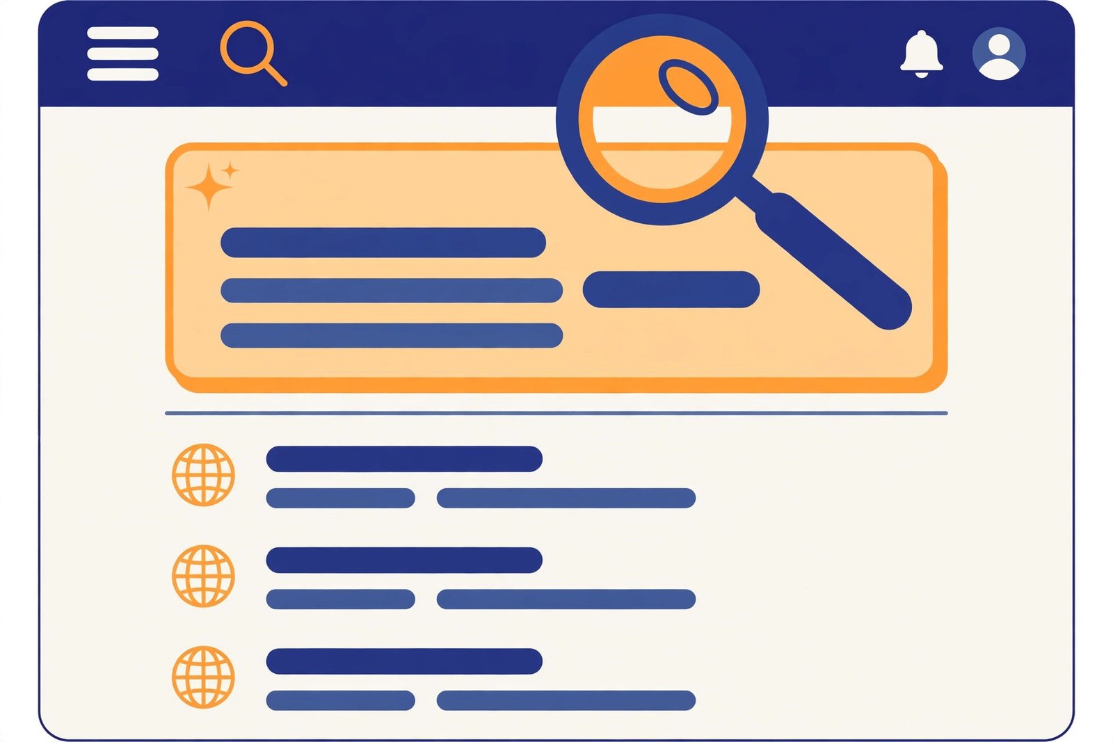 Illustration showing how Google AI Overviews cite websites